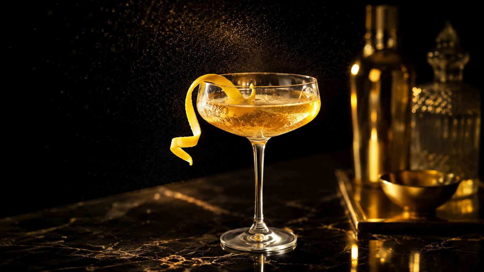 Cocktail dorato Div Bar